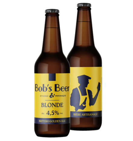 bière basque bio blonde Etxeko Bob's Beer 33 cl